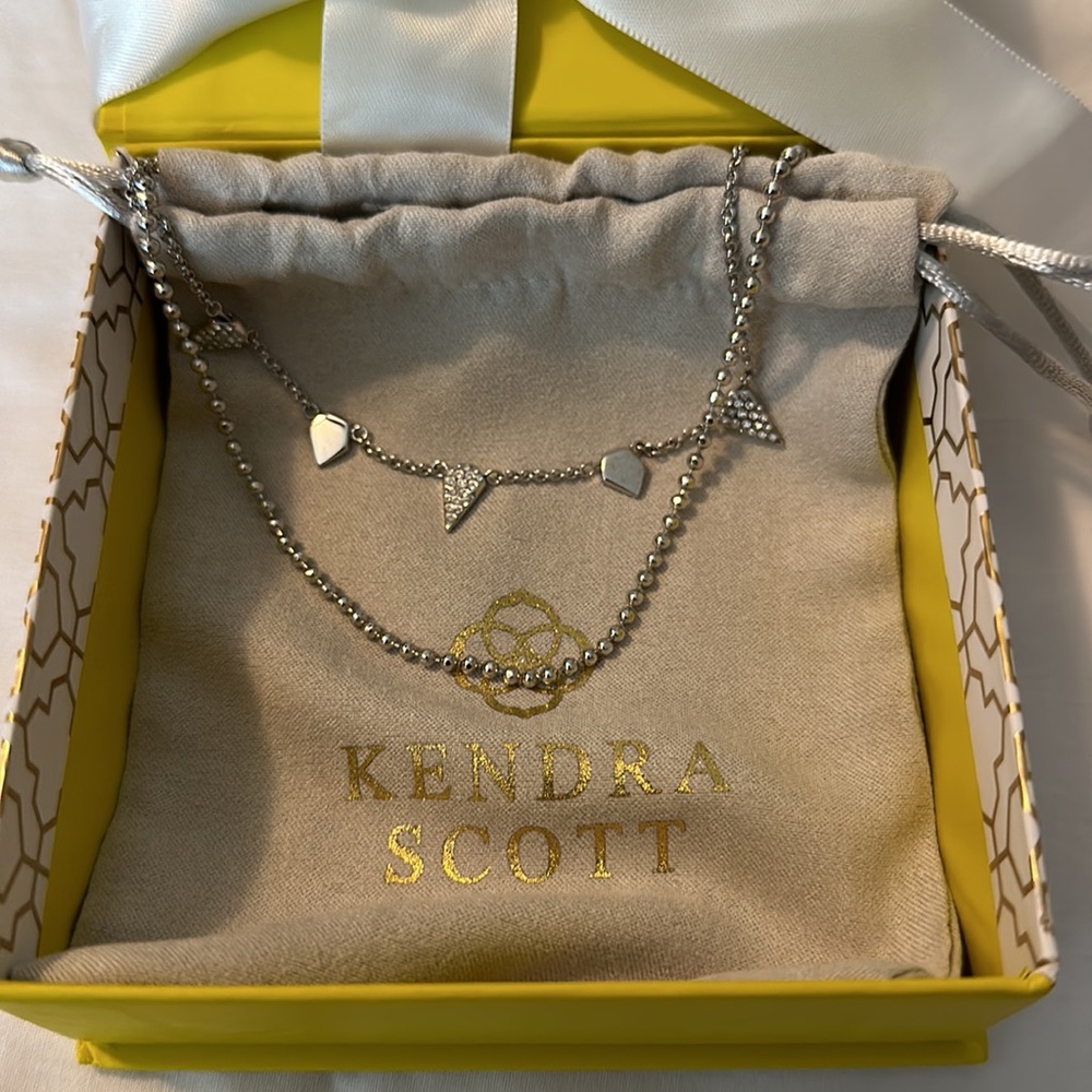 Kendra Scott Demi Multi Strand Necklace in Silver